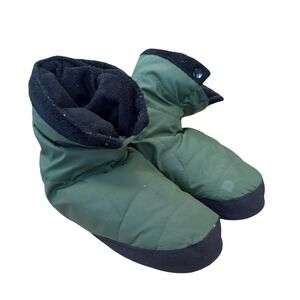 REI Co-op Down Camp Booties Forest Green Duck Down Insulated Mens Medium